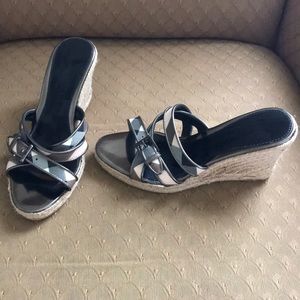 Burberry Wedge Sandals